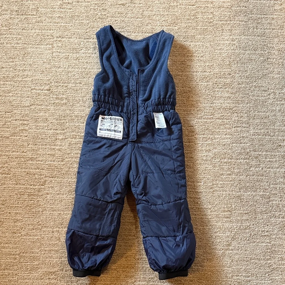 Columbia Kids' Dark Blue Overalls one piece snow bib - Picture 3 of 7